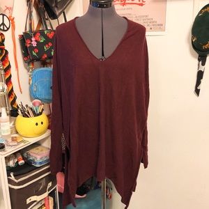 Maroon VNeck Sweater